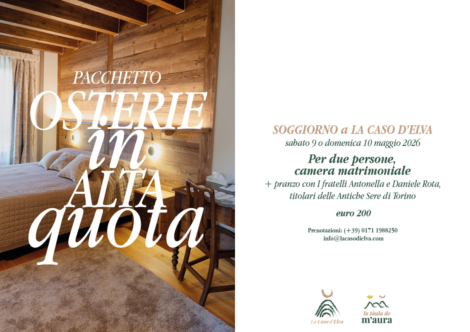 Maggio in Valle Maira – Osterie in Alta Quota – La Caso d'Elva